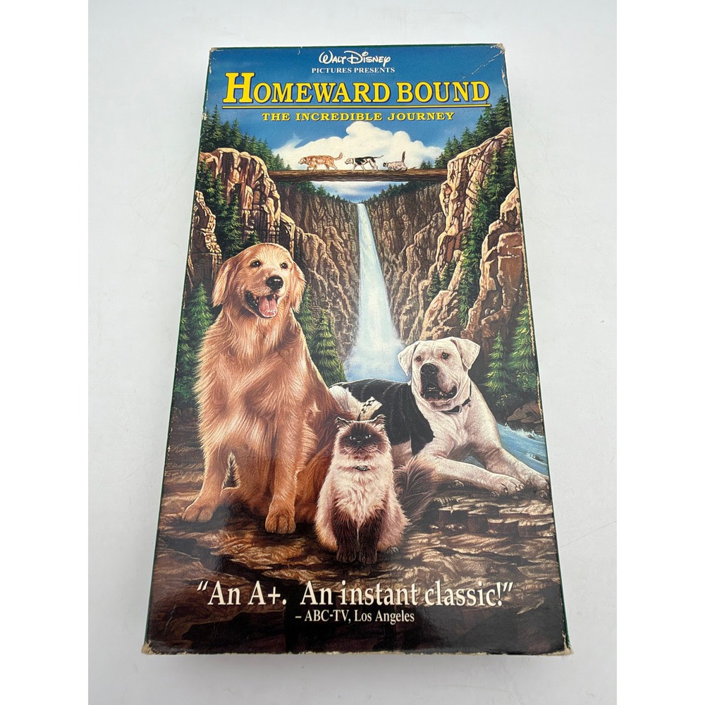 Homeward Bound The Incredible Journey VHS Walt Disney Family Adventure Movie